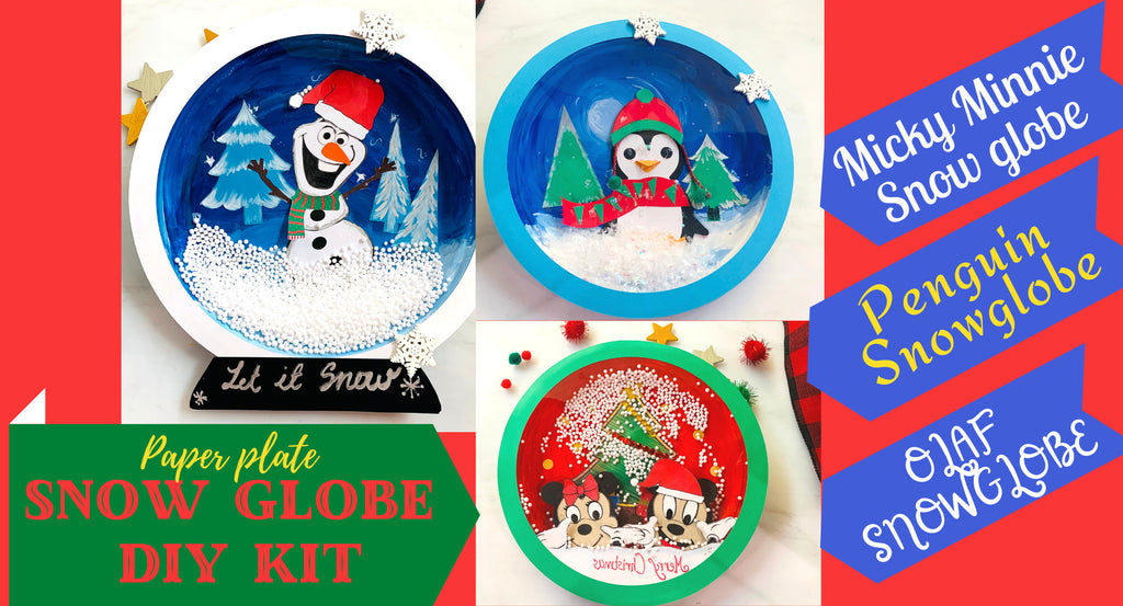 Snow Globe DIY Kit|  Christmas gift| DIY Activity Kit| holiday gift for kids - holiday crafts - Christmas craft kits for kids