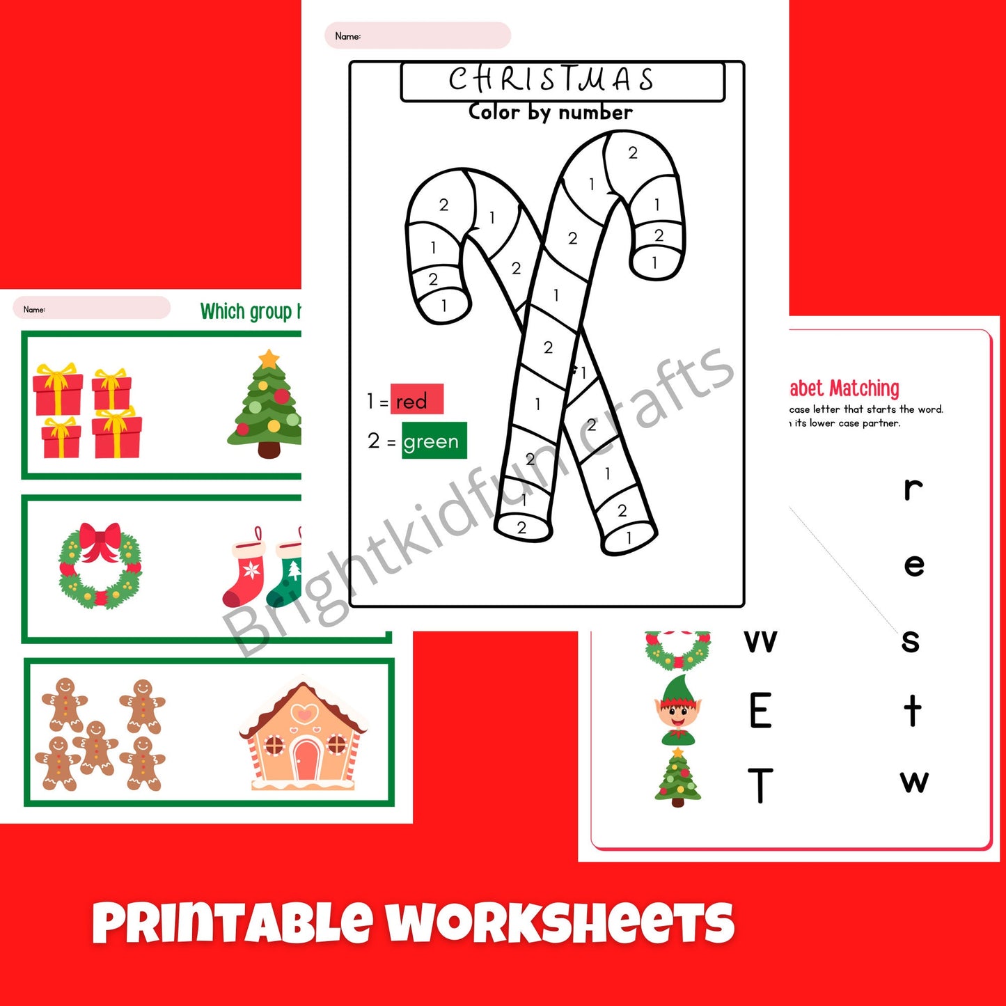 Christmas Worksheets Printable | Christmas Preschool Activities| Christmas worksheets