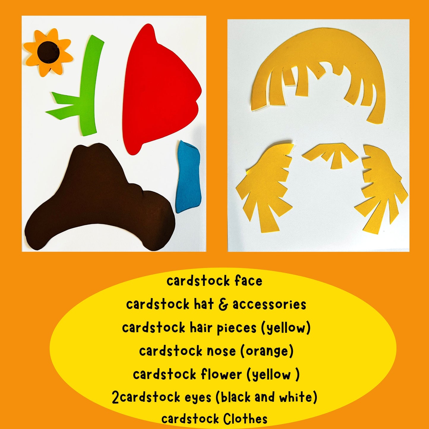 Scarecrow Paper Craft for Kids| fall crafts for kids|Thanksgiving craft| preschool crafts