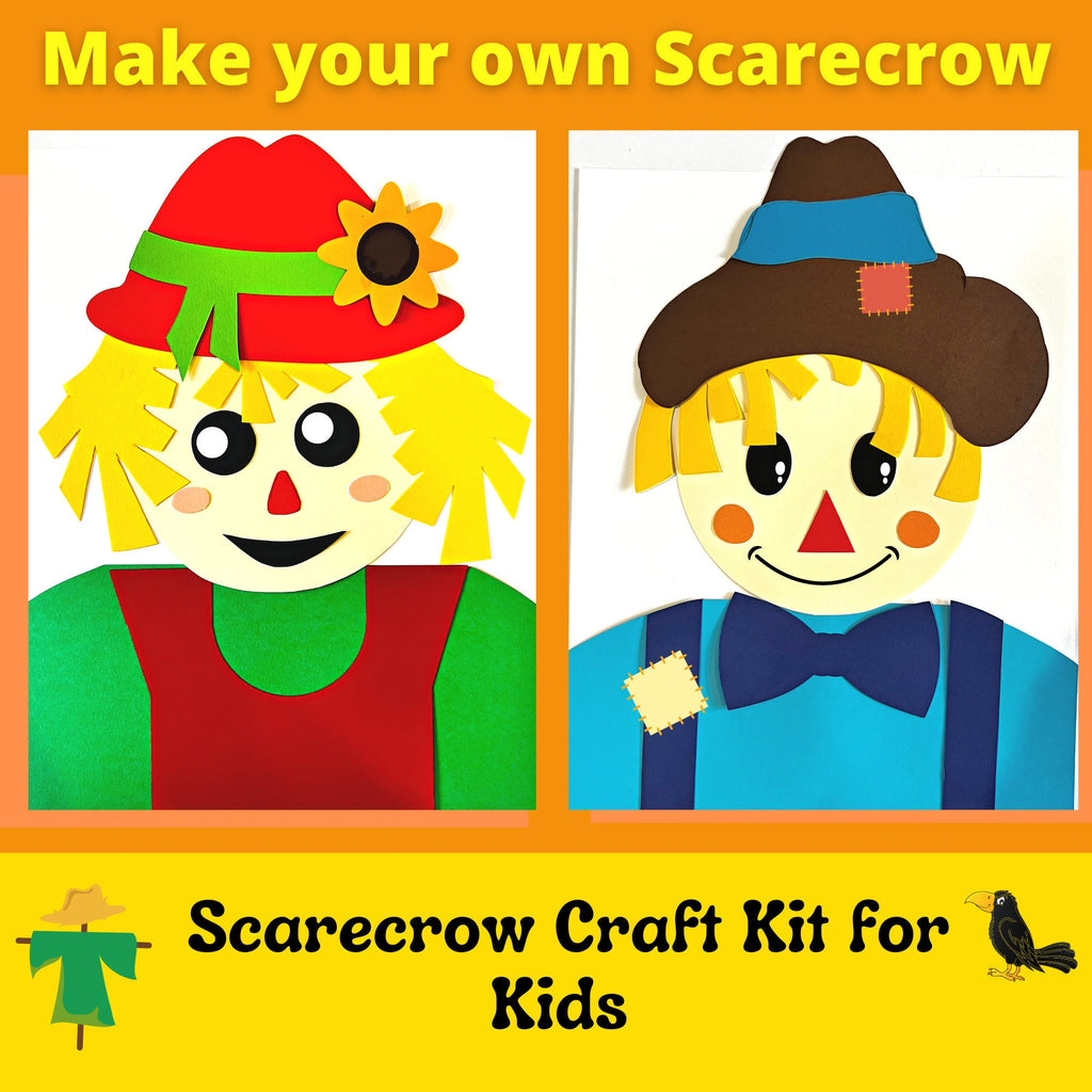 Scarecrow Paper Craft for Kids| fall crafts for kids|Thanksgiving craft| preschool crafts