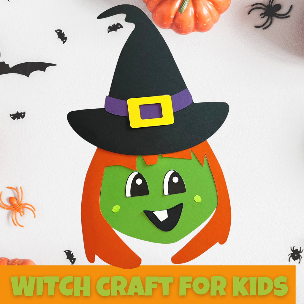 HALLOWEEN Paper Witch Craft| Halloween craft| Fall craft ideas| Halloween activity for kids|Preschool craft|Kids DIY kit