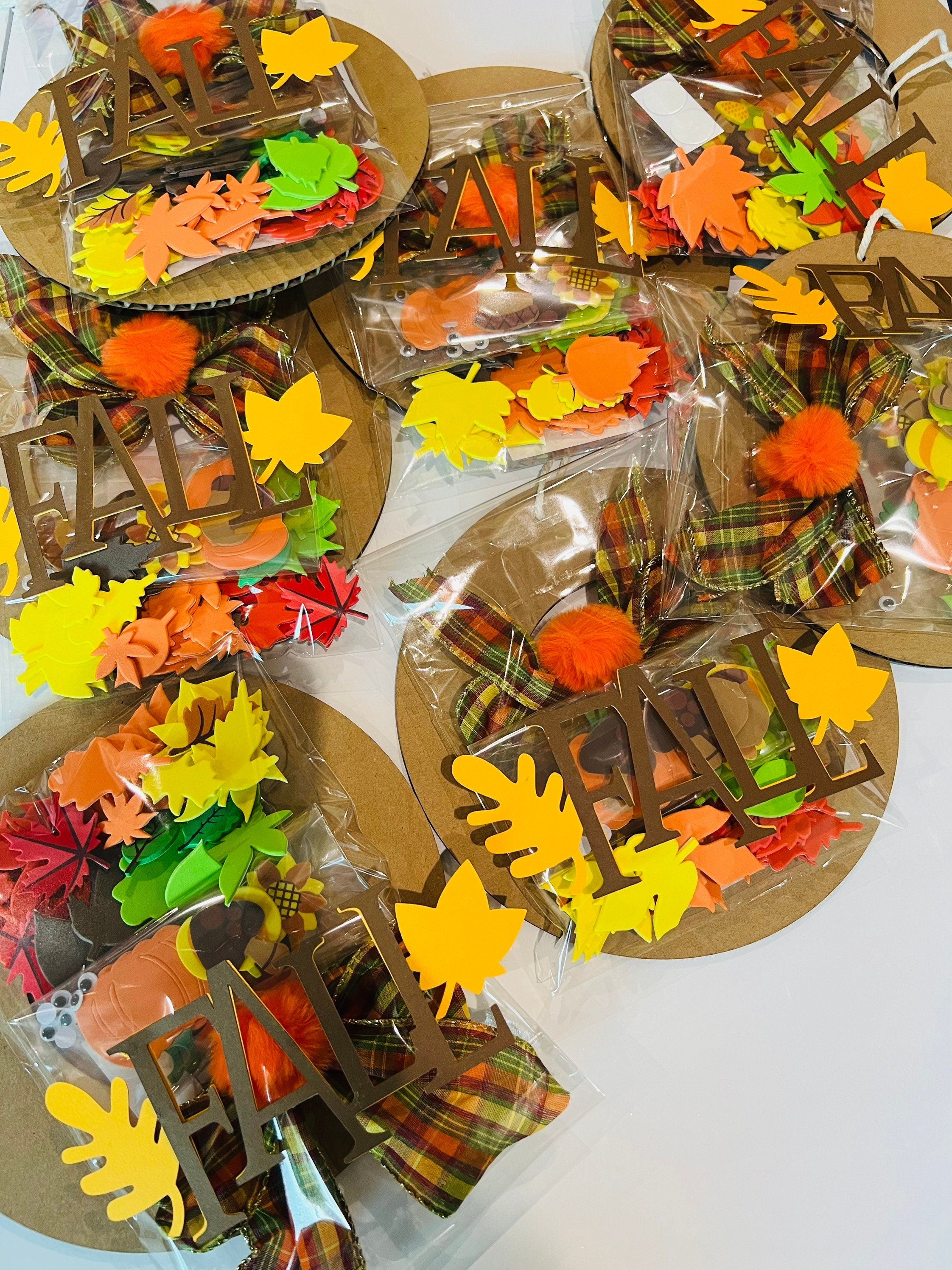 Fall Wreath DIY KIT| Thanksgiving Craft kit for Kids