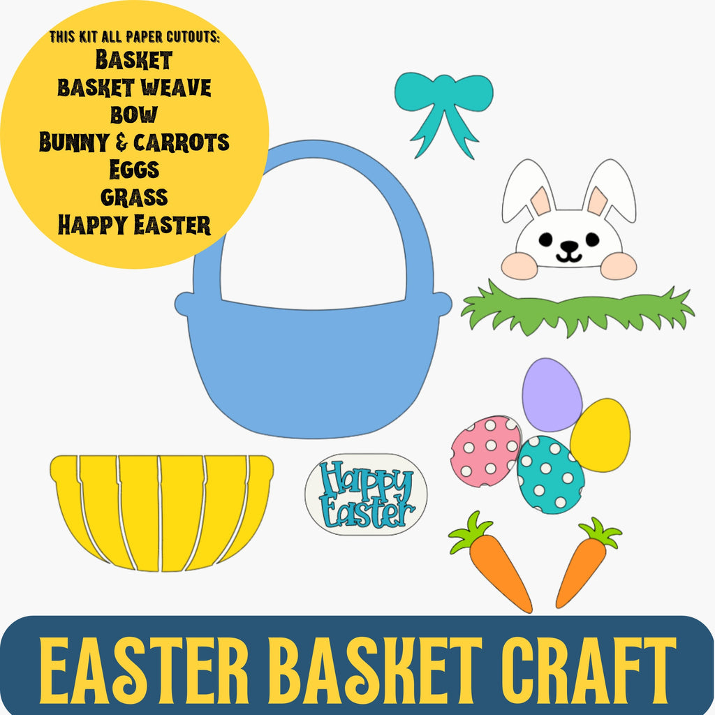 EASTER BASKET CRAFT| Paper Basket Craft kit| Preschool Easter Craft