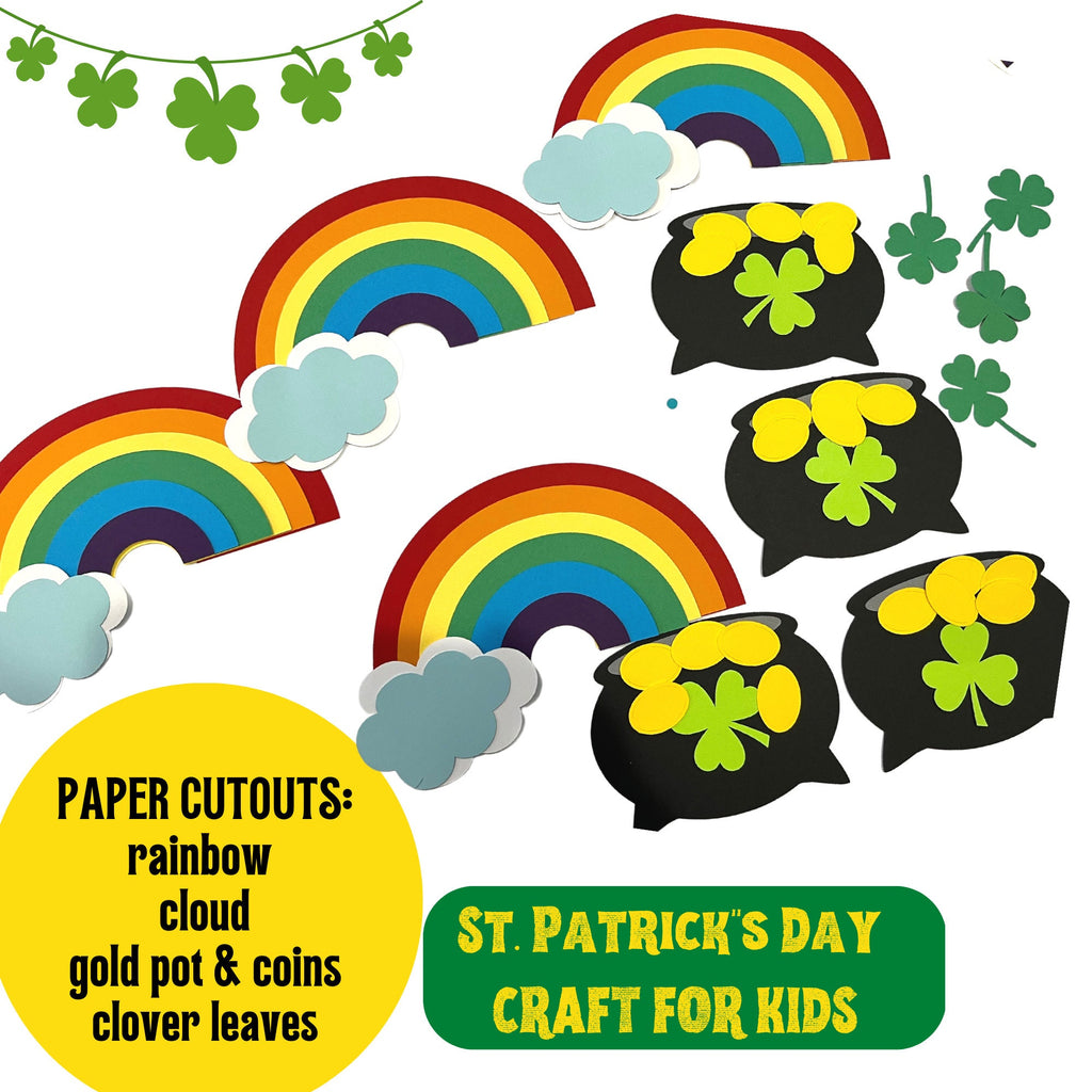ST. PATRICK'S DAY Craft For Kids| Rainbow Paper Craft/ Preschool crafts