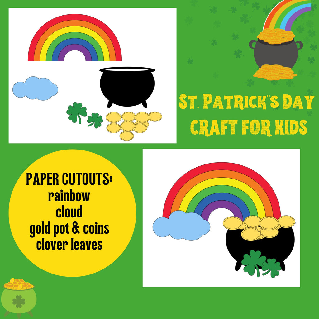 ST. PATRICK'S DAY Craft For Kids| Rainbow Paper Craft/ Preschool crafts