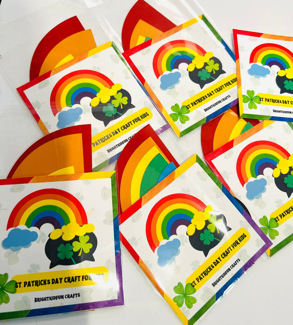 ST. PATRICK'S DAY Craft For Kids| Rainbow Paper Craft/ Preschool crafts