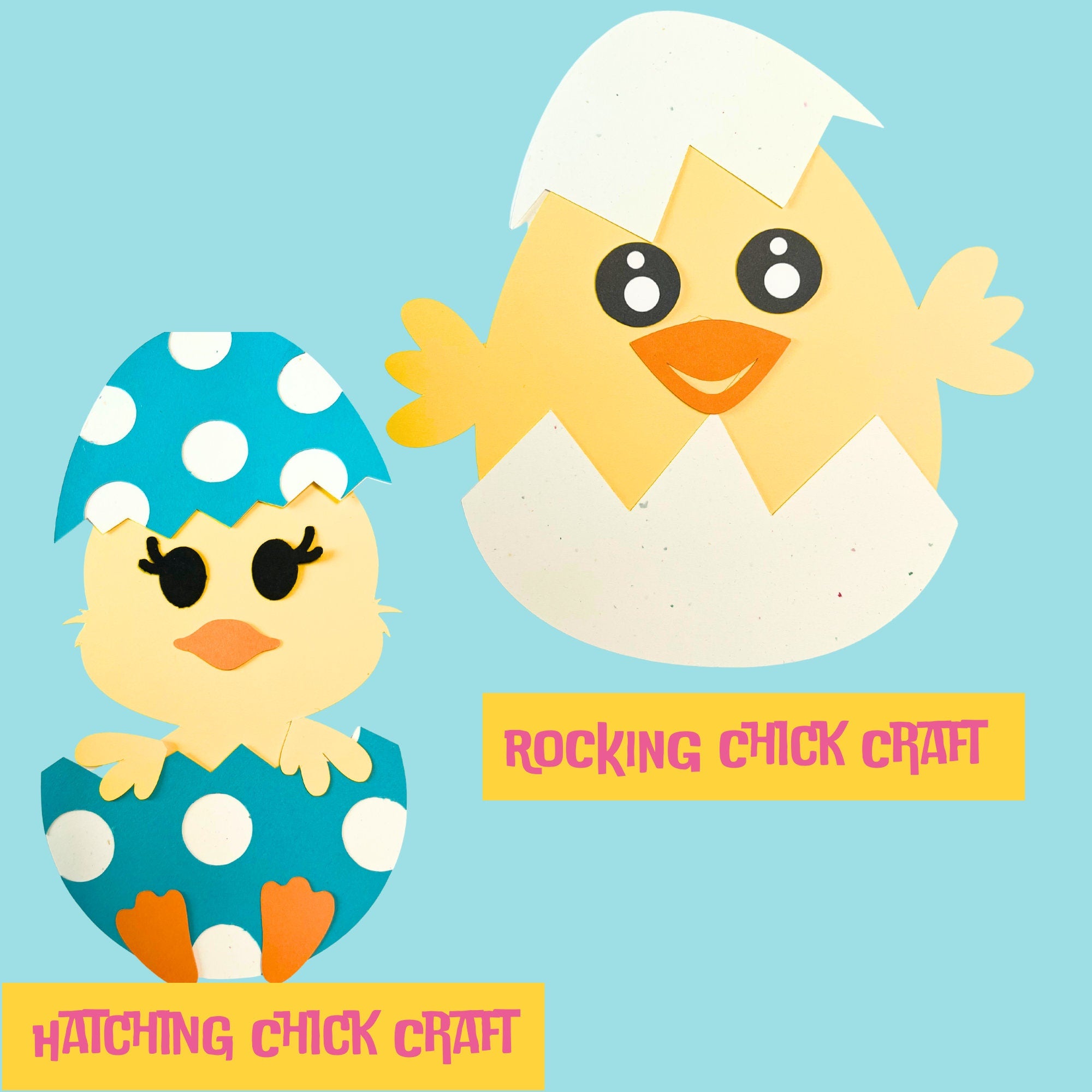 DIY EASTER Bunny Craft Kit| Easter craft Kit| Easter Chick craft| Easter Kids Craft| Paper craft kit| Easter activity for kids | Spring DIY