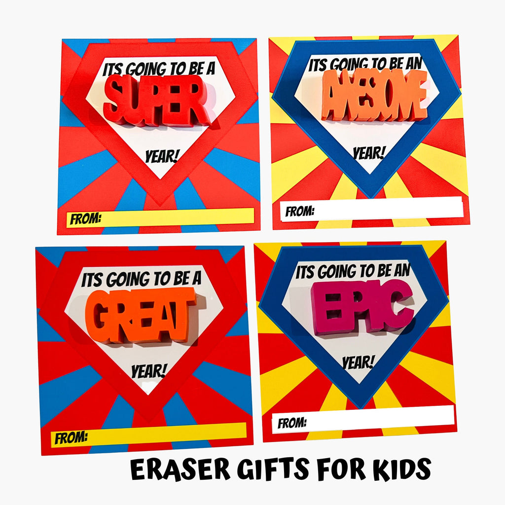 ERASER Gifts For Kids| Back to school Student Gifts! Welcome Back To School gifts