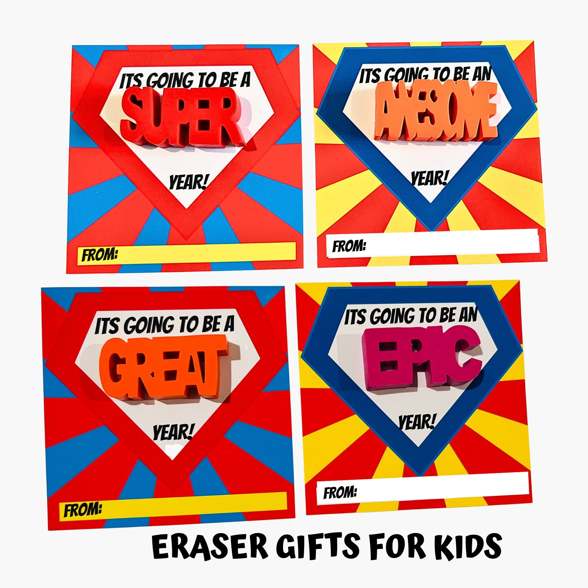 ERASER Gifts For Kids| Back to school Student Gifts! Welcome Back To School gifts