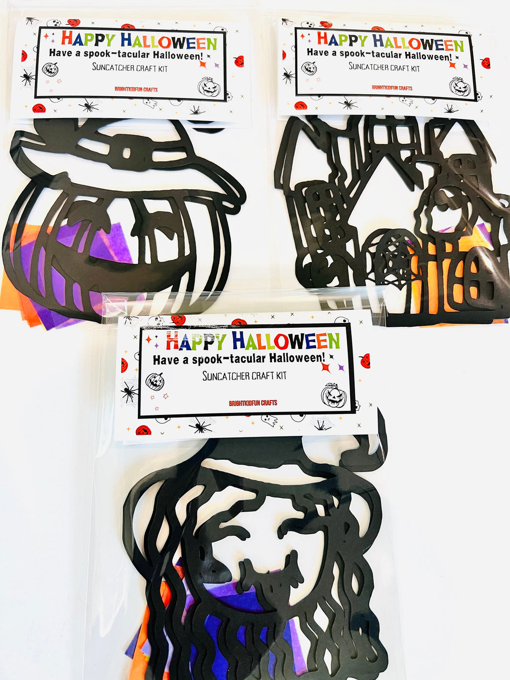 HALLOWEEN SUNCATCHER KIT| Halloween Craft Kit|