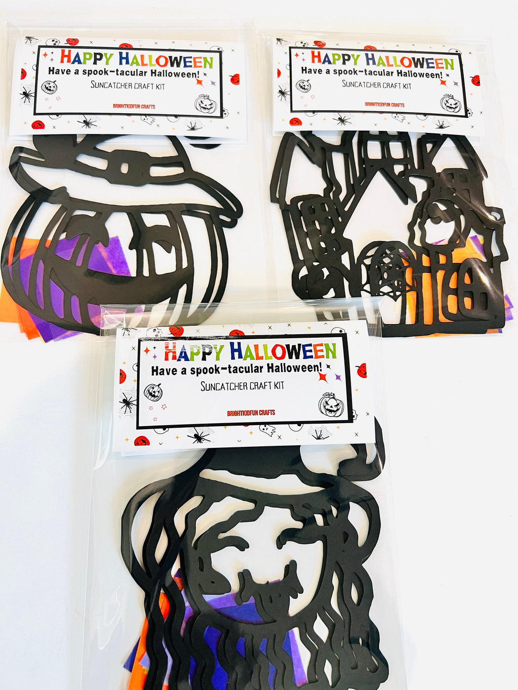 HALLOWEEN SUNCATCHER KIT| Halloween Craft Kit|