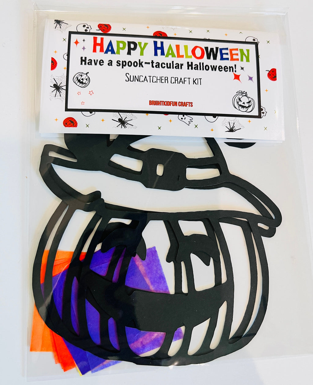 HALLOWEEN SUNCATCHER KIT| Halloween Craft Kit|