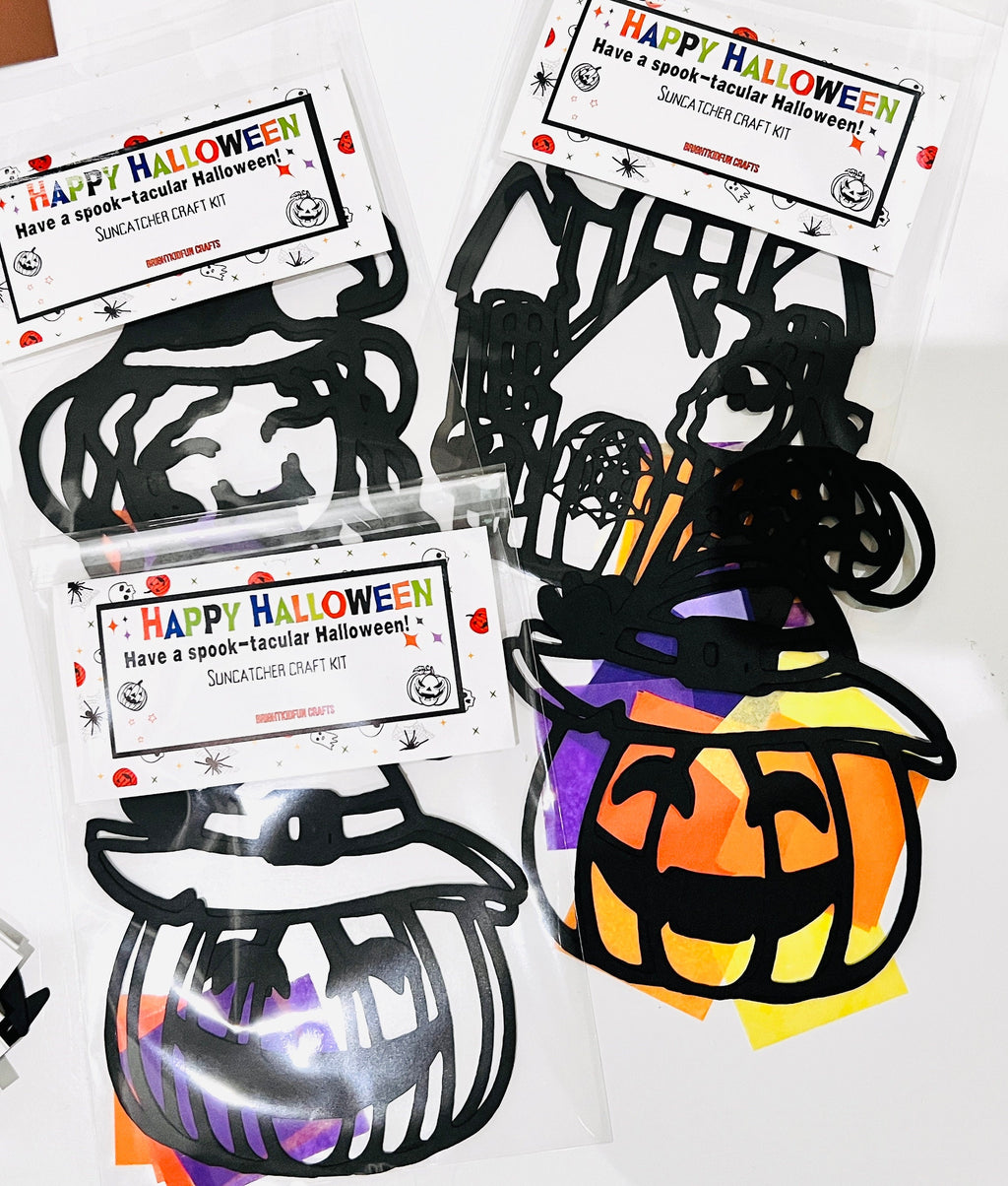 HALLOWEEN SUNCATCHER KIT| Halloween Craft Kit|