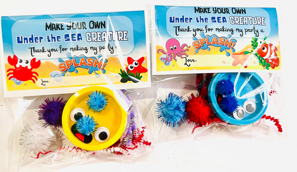 Make your own Under The sea Creature| Under The Sea Party Favors