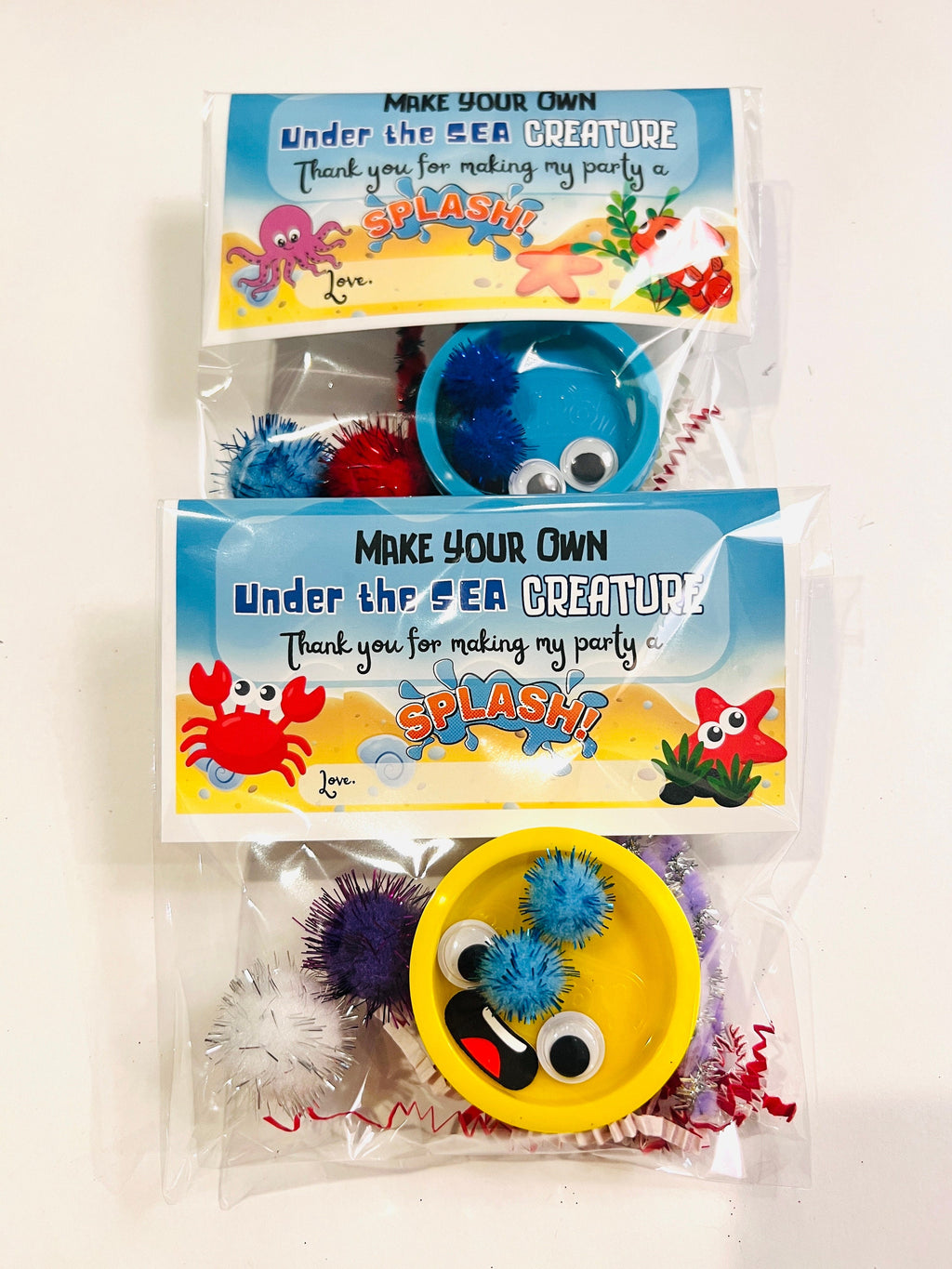 Make your own Under The sea Creature| Under The Sea Party Favors