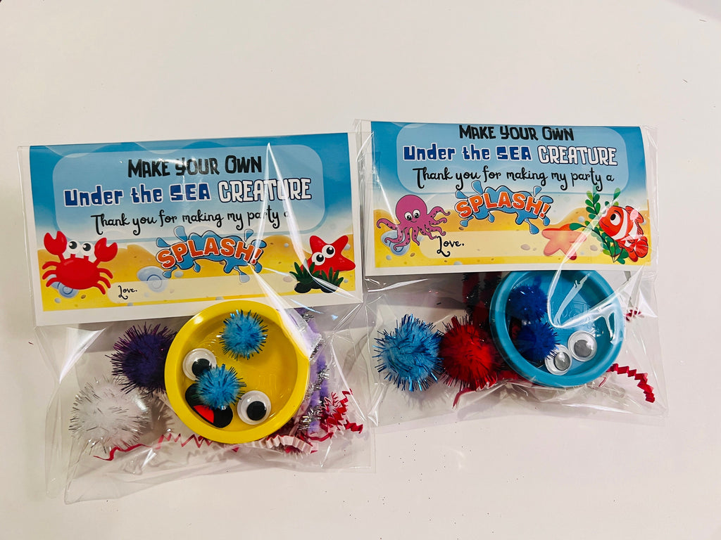 Make your own Under The sea Creature| Under The Sea Party Favors