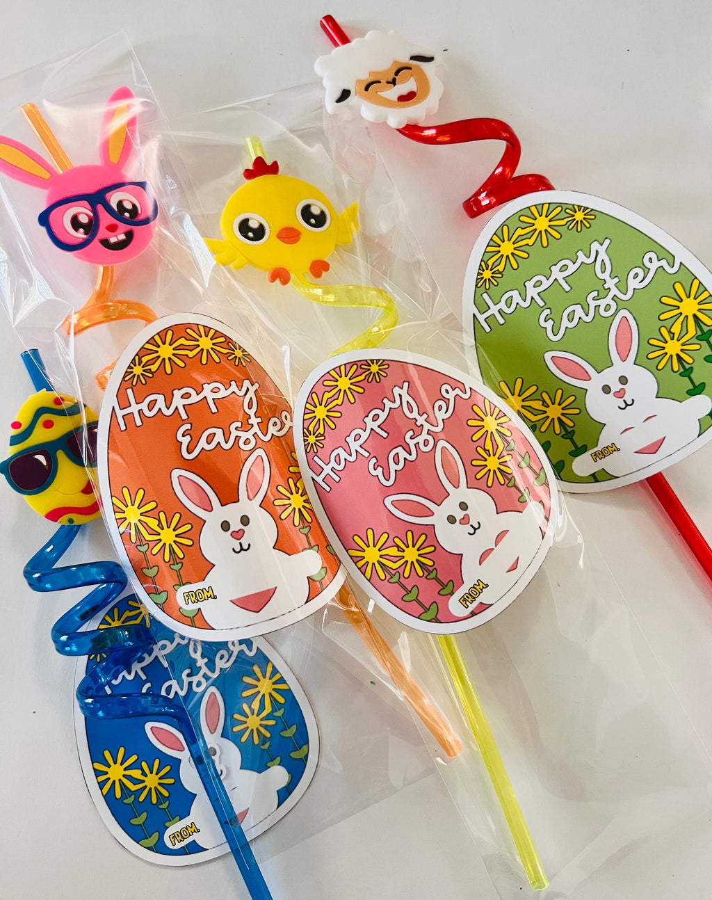EASTER STRAWS FAVORS