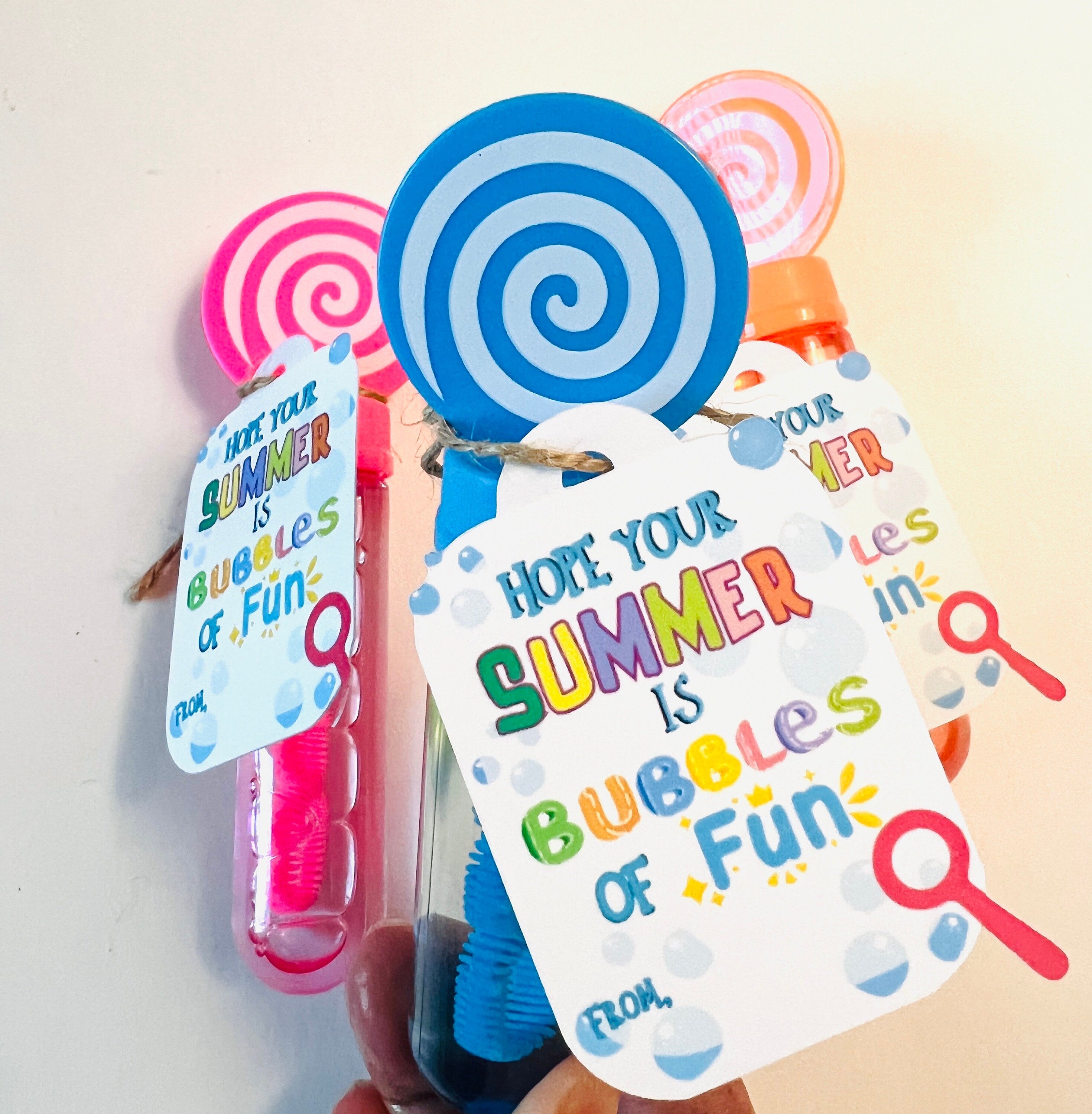 Summer End Of School Year Bubble favors| Last day of School Class gifts
