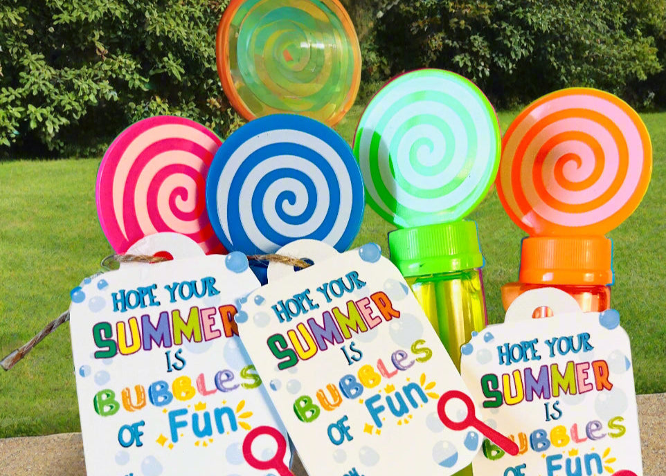 Summer End Of School Year Bubble favors| Last day of School Class gifts