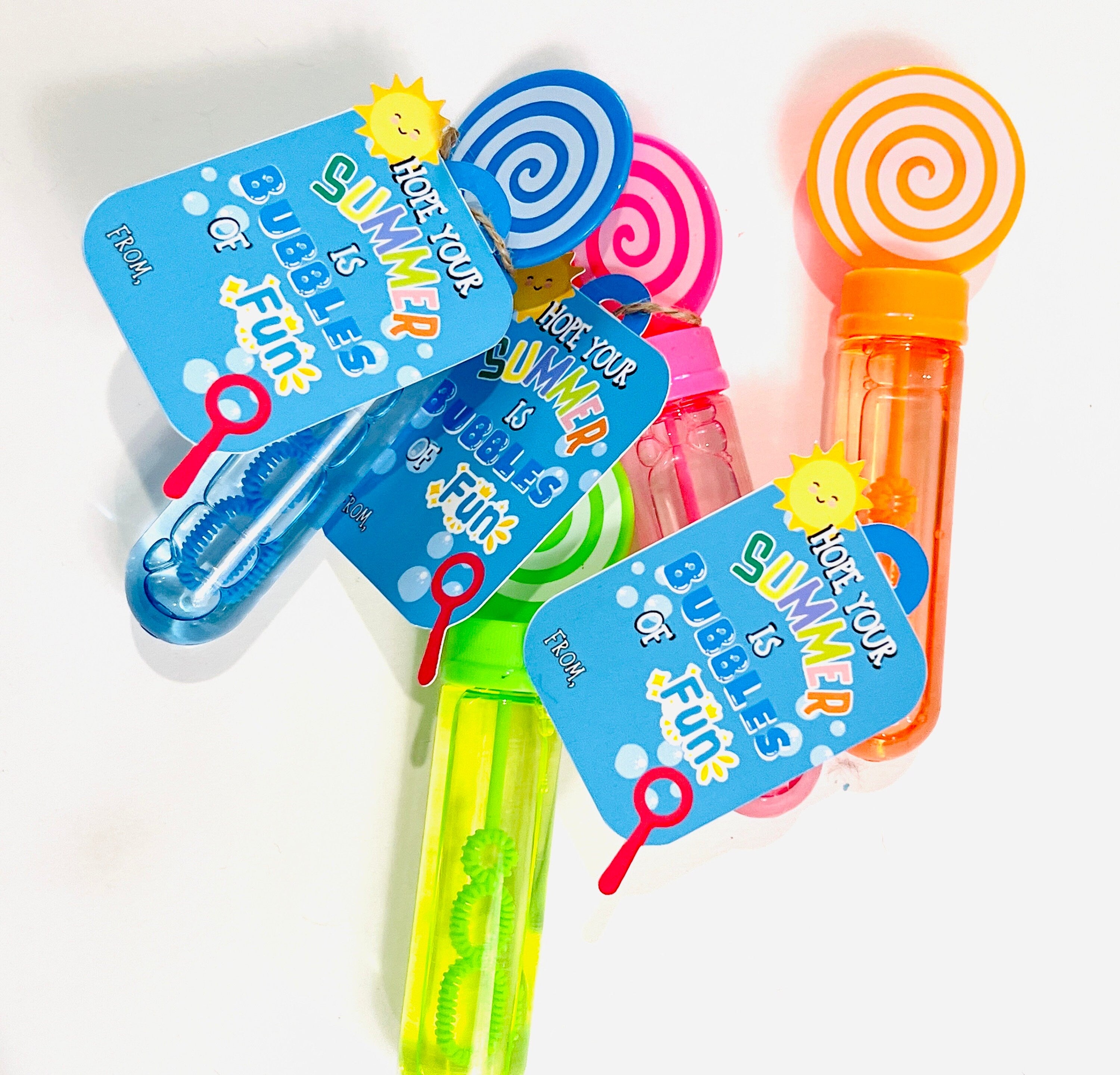 Summer End Of School Year Bubble favors| Last day of School Class gifts