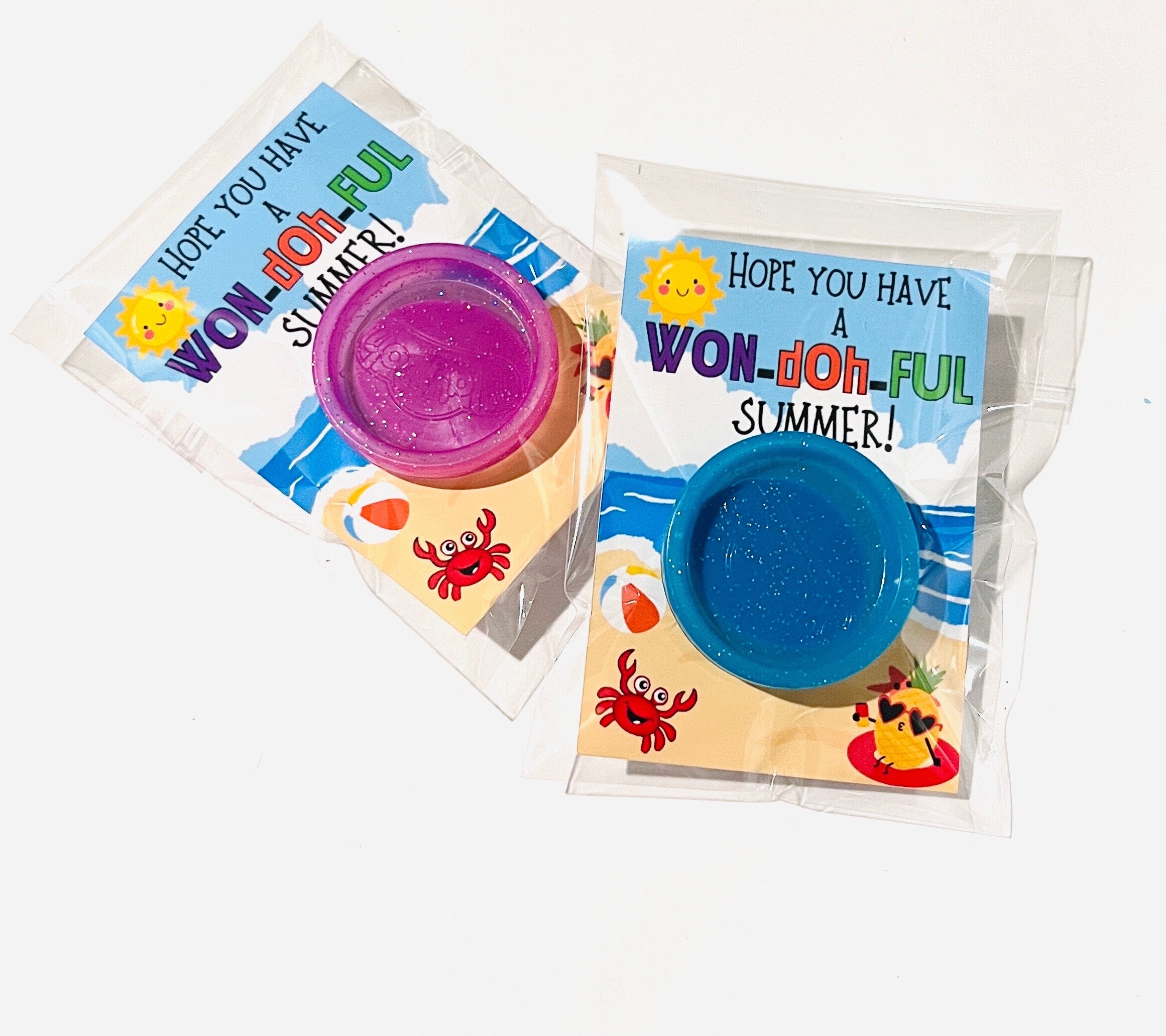 End Of School Year Playdoh favors| Summer Party Favors