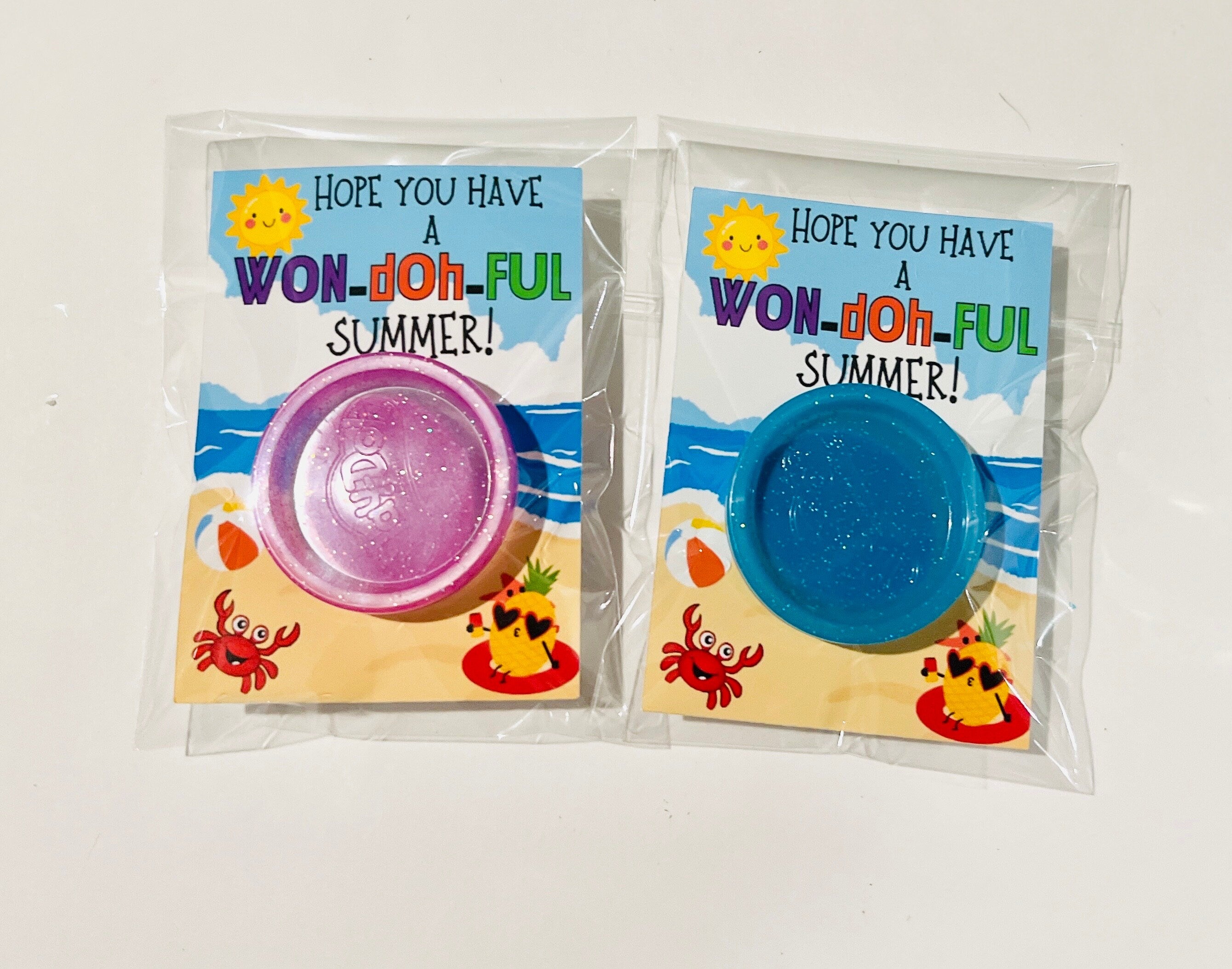 End Of School Year Playdoh favors| Summer Party Favors