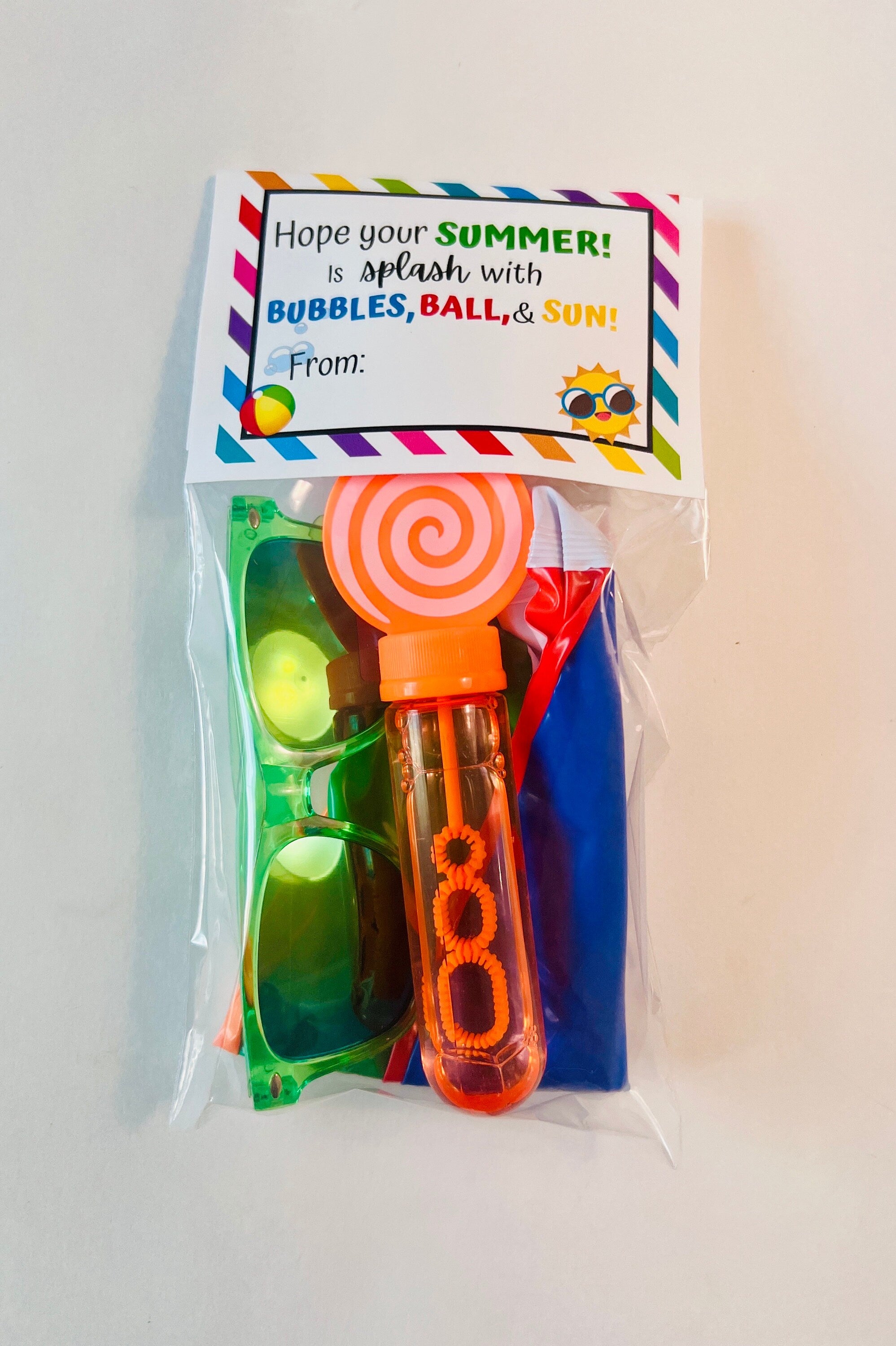 End of School year favors/ Summer Party favors/ Last day of school gifts