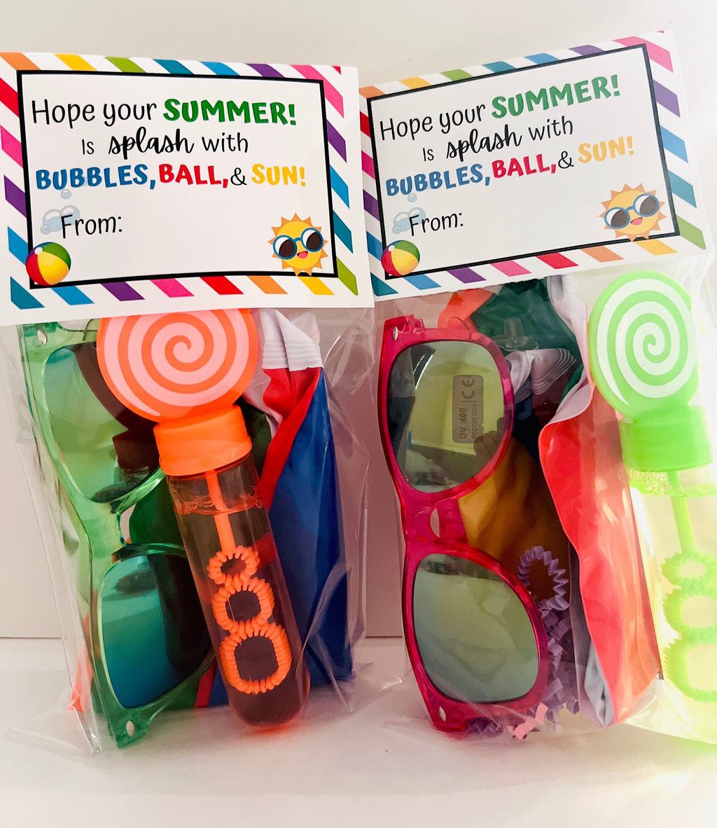 End of School year favors/ Summer Party favors/ Last day of school gifts