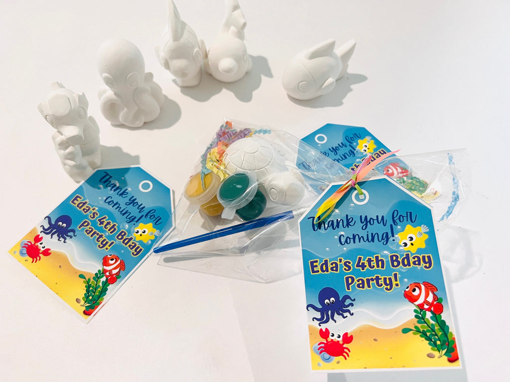 Sea Animal  coloring kit party favors