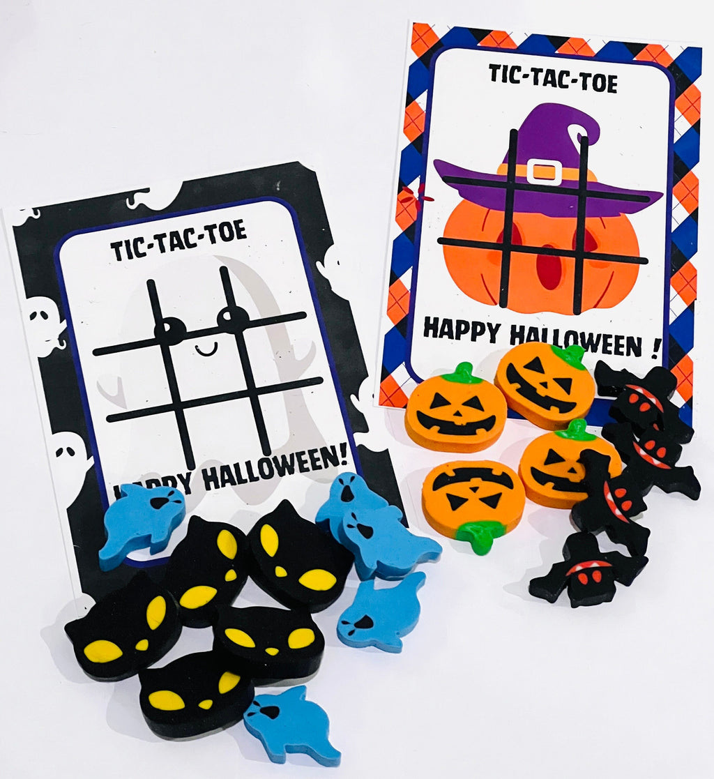 Halloween Tic-Tac-Toe favors/ Halloween classroom gifts/Halloween Party Favors