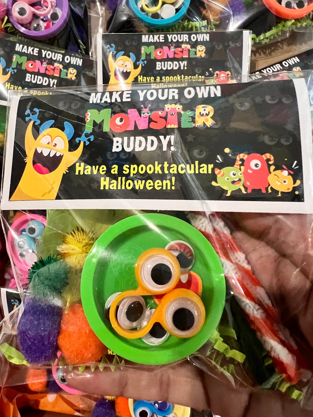 Halloween MONSTER Kit| Build Your Own Monster| Halloween Classroom Treat Favor