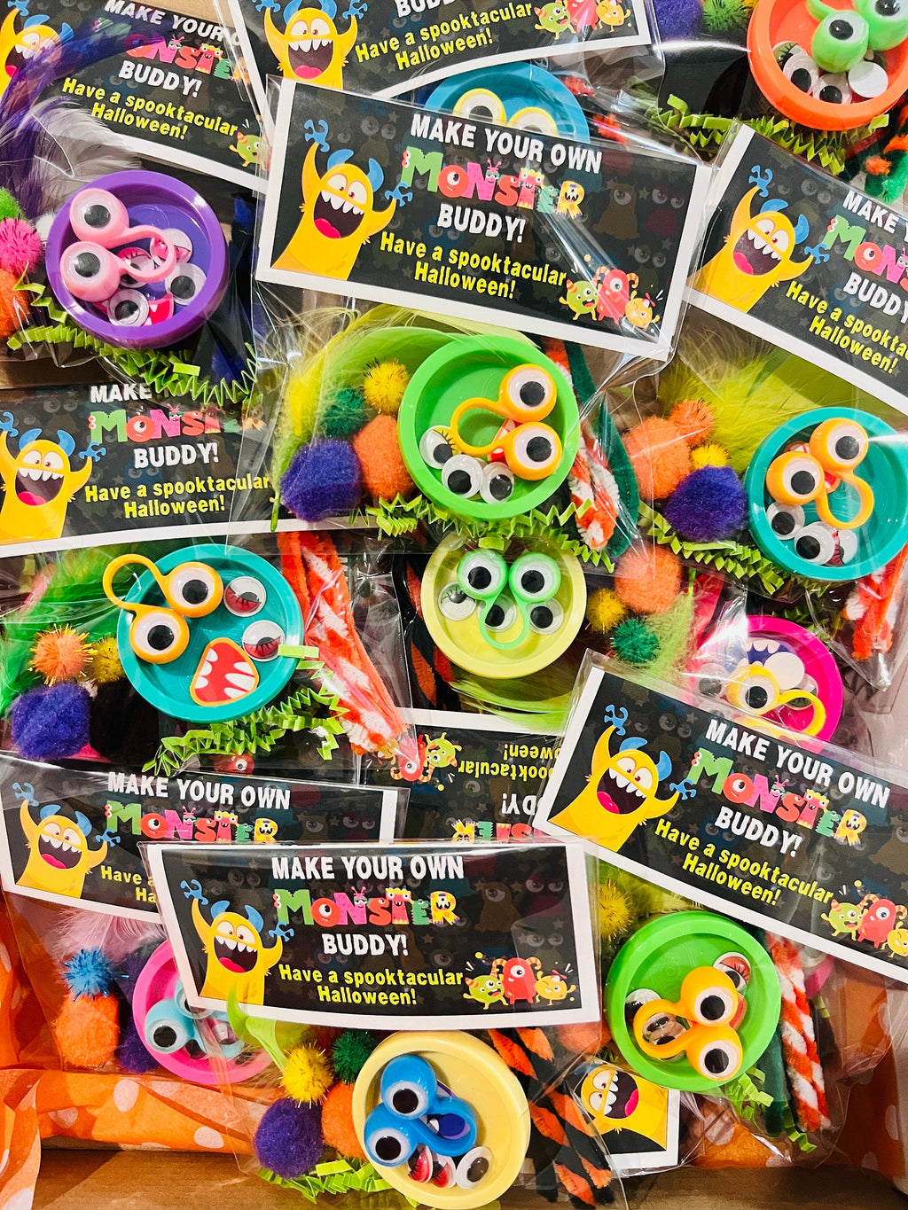 Halloween MONSTER Kit| Build Your Own Monster| Halloween Classroom Treat Favor