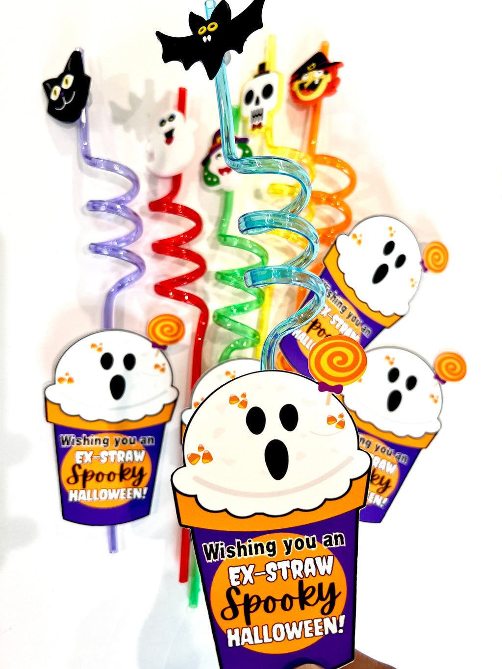HALLOWEEN STRAW GIFTS for Halloween Party Favor, Trick or Treating I