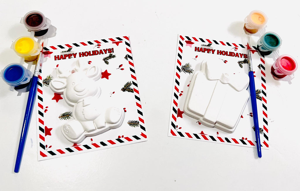 Christmas ornaments paint favors/ paint your own Christmas ornaments