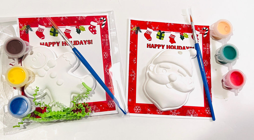 Christmas ornaments paint favors/ paint your own Christmas ornaments