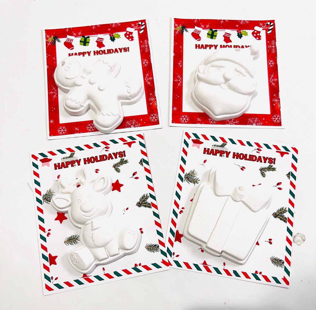Christmas ornaments paint favors/ paint your own Christmas ornaments