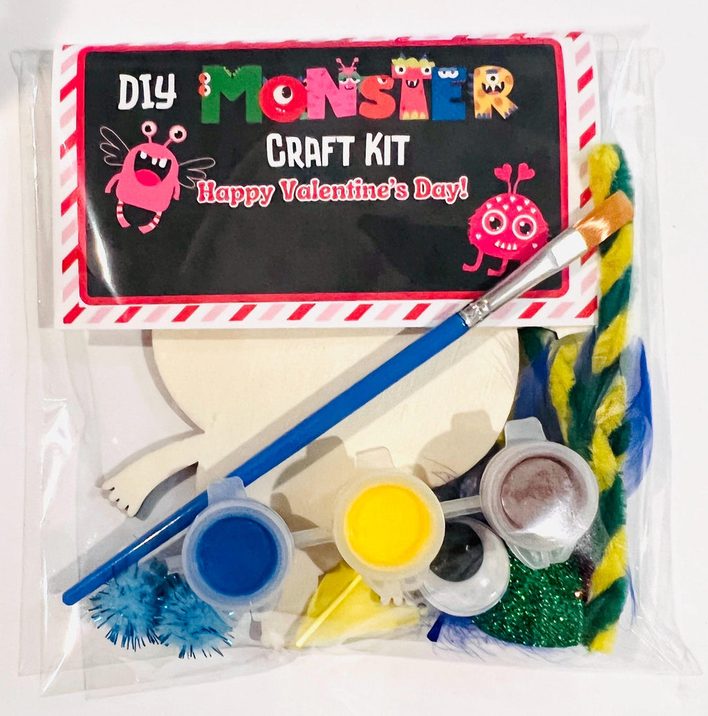 LOVE MONSTER Paint kit/ Valentine Favors/ Valentine class favors