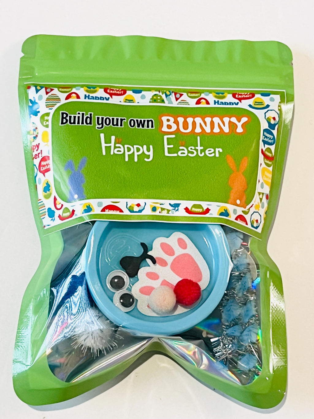 Build Your Own BUNNY Kit| Playdoh Bunny kit |Easter Treat Bags| Classroom Easter Party Treat Bags| Easter Kids Party Favors|