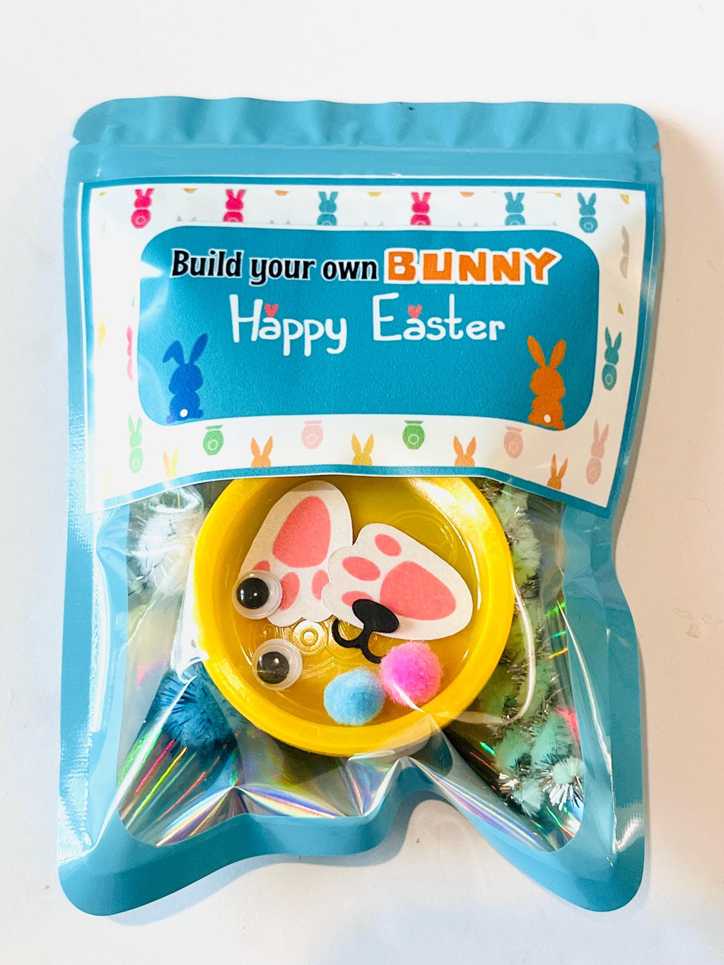 Build Your Own BUNNY Kit| Playdoh Bunny kit |Easter Treat Bags| Classroom Easter Party Treat Bags| Easter Kids Party Favors|