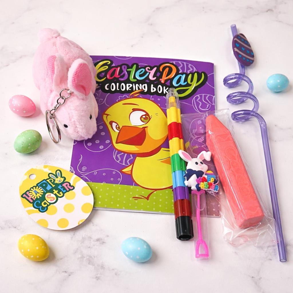 Easter Gift Set for Kids | Easter Basket Stuffer | Bunny Plush  Kit | Easter Party Favor | Kids Easter Activity Gift Bag